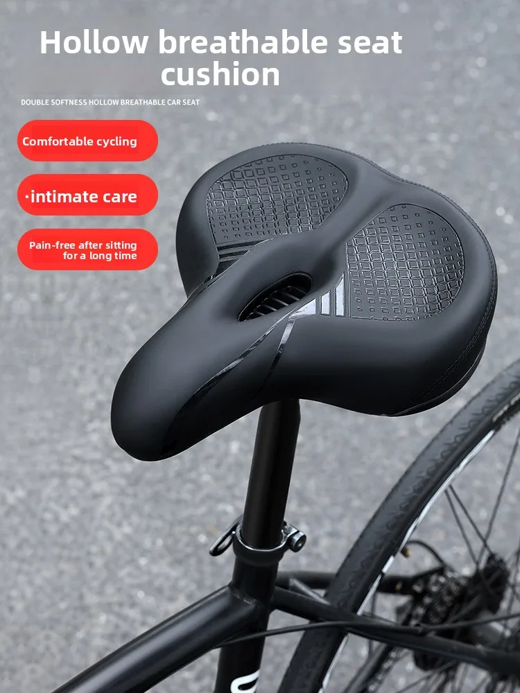 

Cross-Speed Sports Bicycle Large Cushion Seat Mountain Bike Leisure Comfortable Seat Saddle Riding Accessories