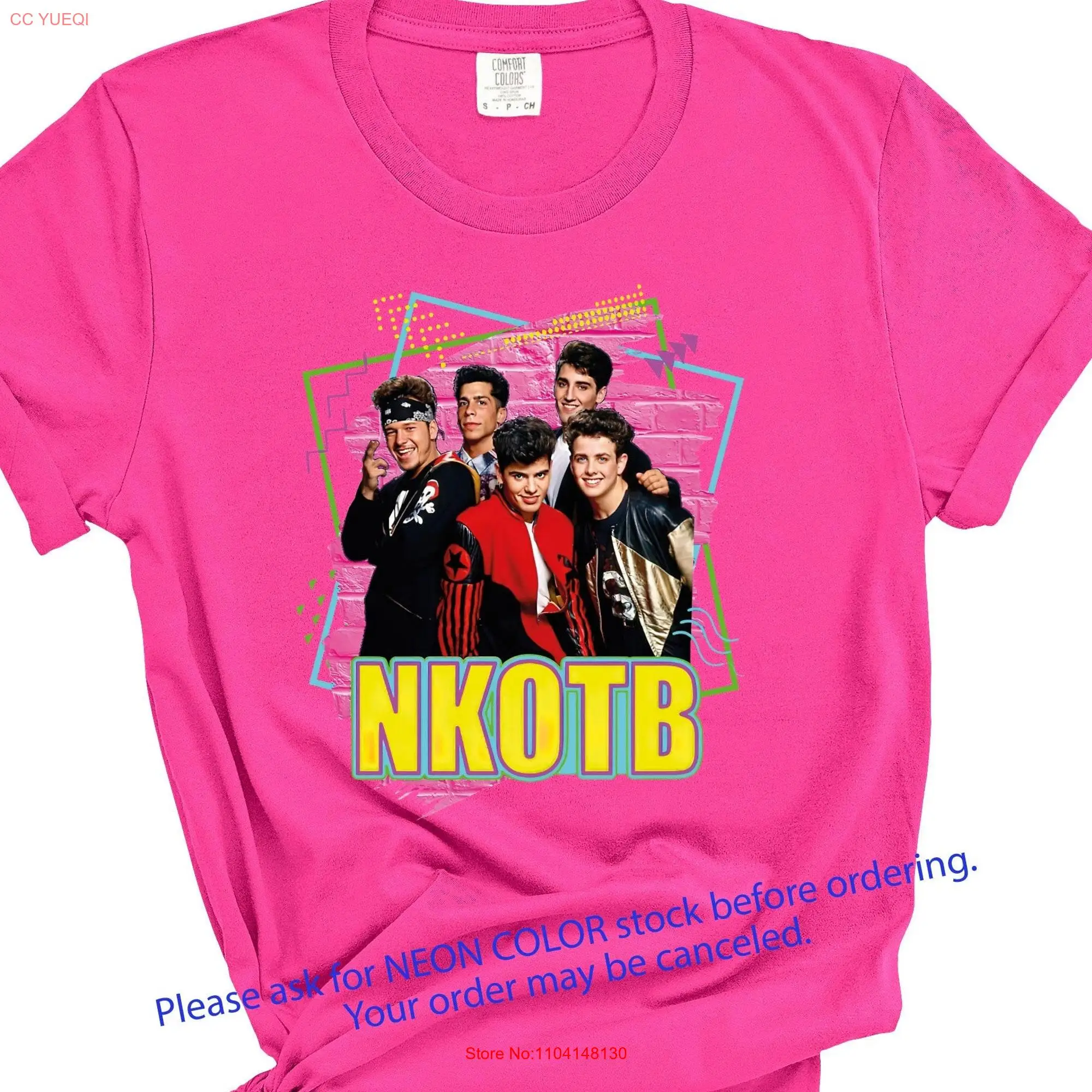 Comfort Colors NKOTB Neon Magic Summer 2024 T Shirt New Kids On the Block Vintage Group Color Design Select One Side