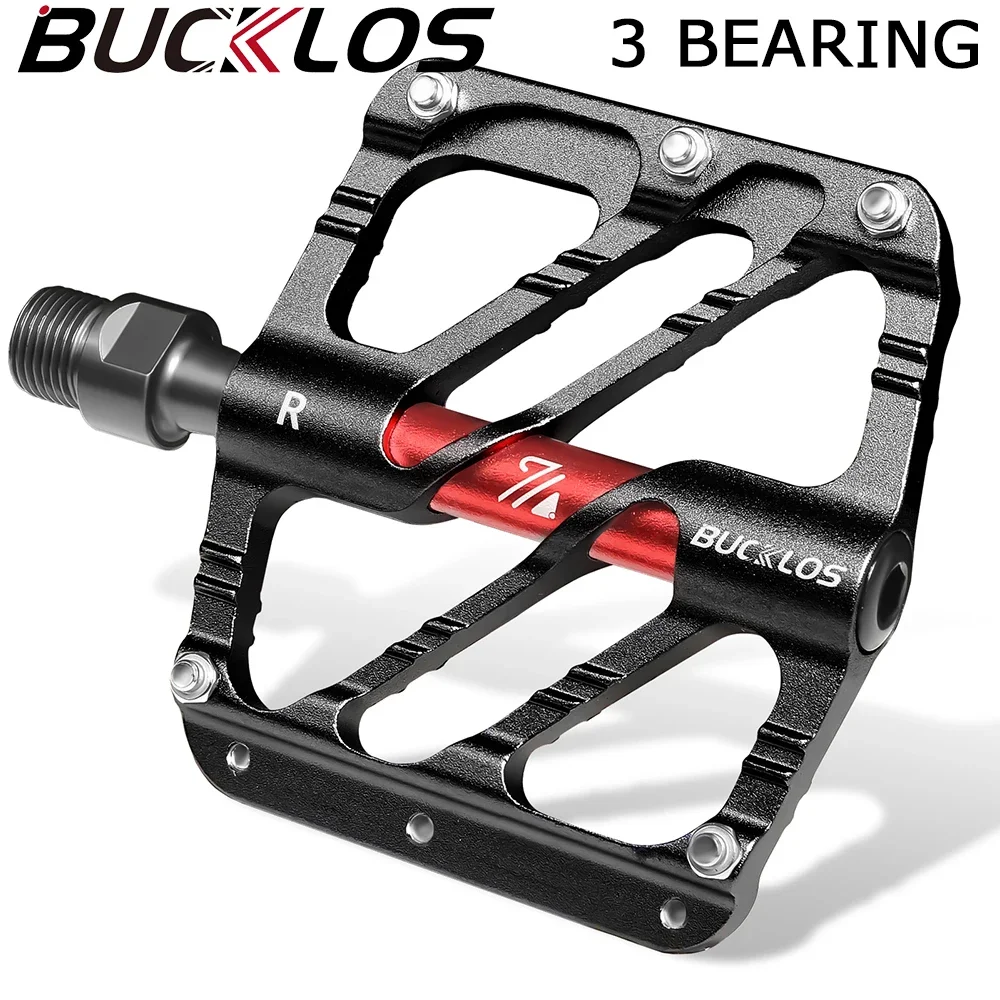 

BUCKLOS Mtb педаль на платформе, расширенная педаль для горного велосипеда, педали для велосипеда с подшипником из седала, 9/16 противоскользящие педали для шоссейного велосипеда