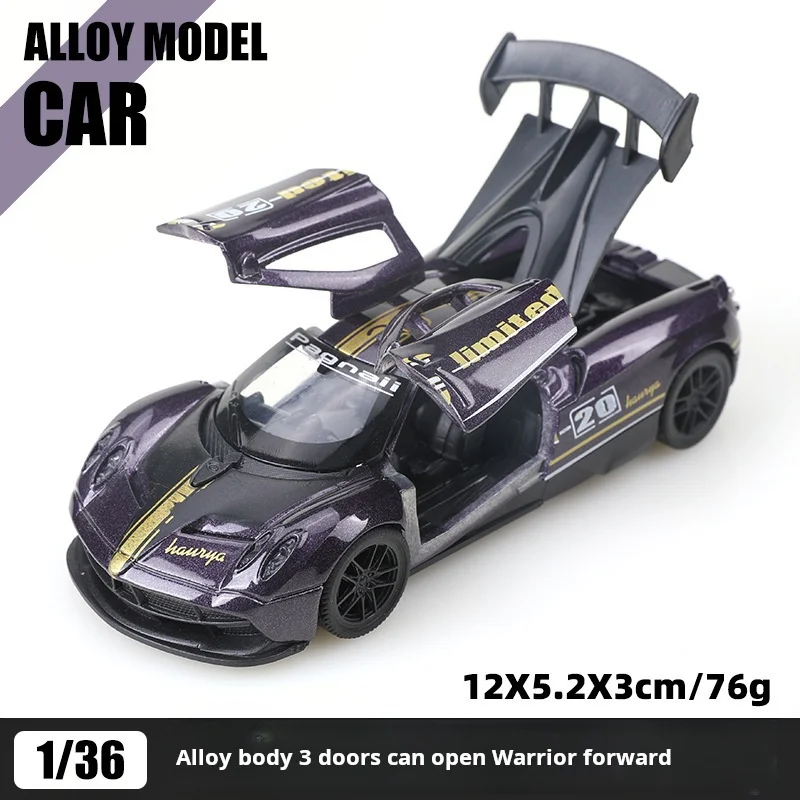 

1:36 игрушки-симуляторы автомобиля Pagani, литая модель автомобиля, детские игрушки, хобби, коллекционный подарок на день рождения для мальчика