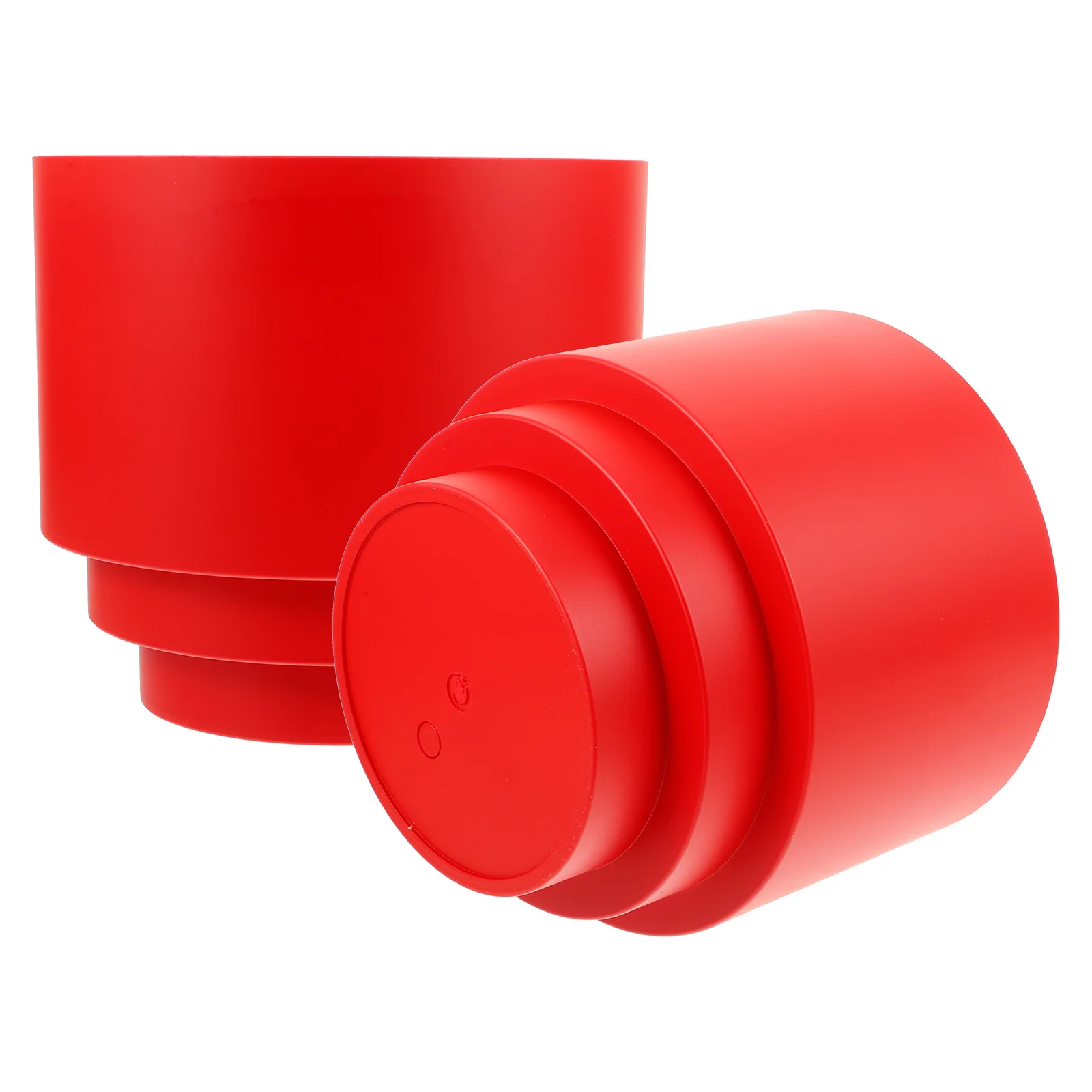 

2pcs Chinese Style Plastic Flower Bucket New Year Plant Pot Reusable Vase For Flowers Arrangement Housewarming Gift Festival