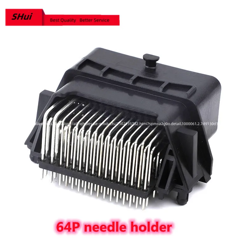 64-hole 64-pin automobile ecu shell 64P aluminum shell connector pin holder controller shell connector