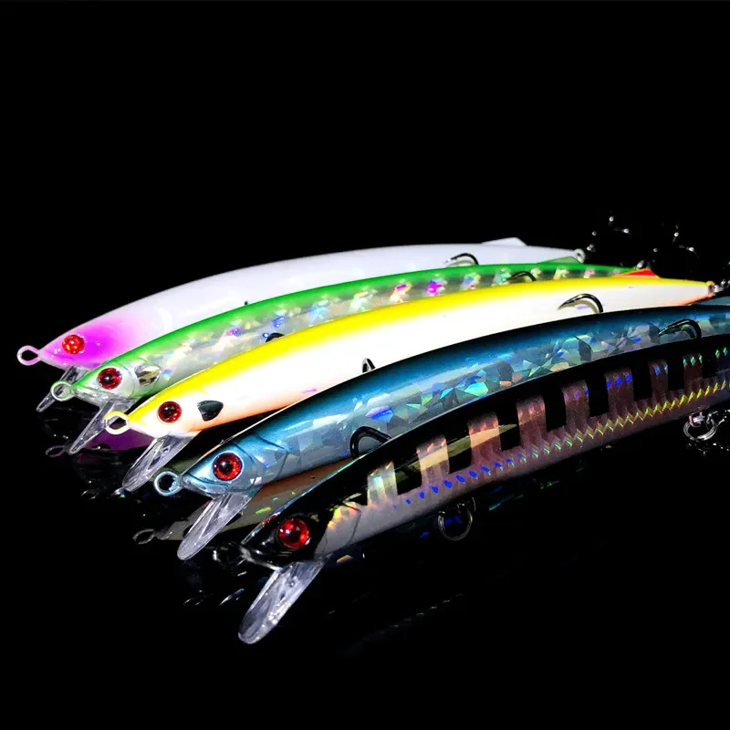 New Minnow Fishing Lure 200mm 38g Trolling Sinking Depth 0.5-1.5m Hard Baits Long Casting Jerkbait Seawater For Seabass Tuna