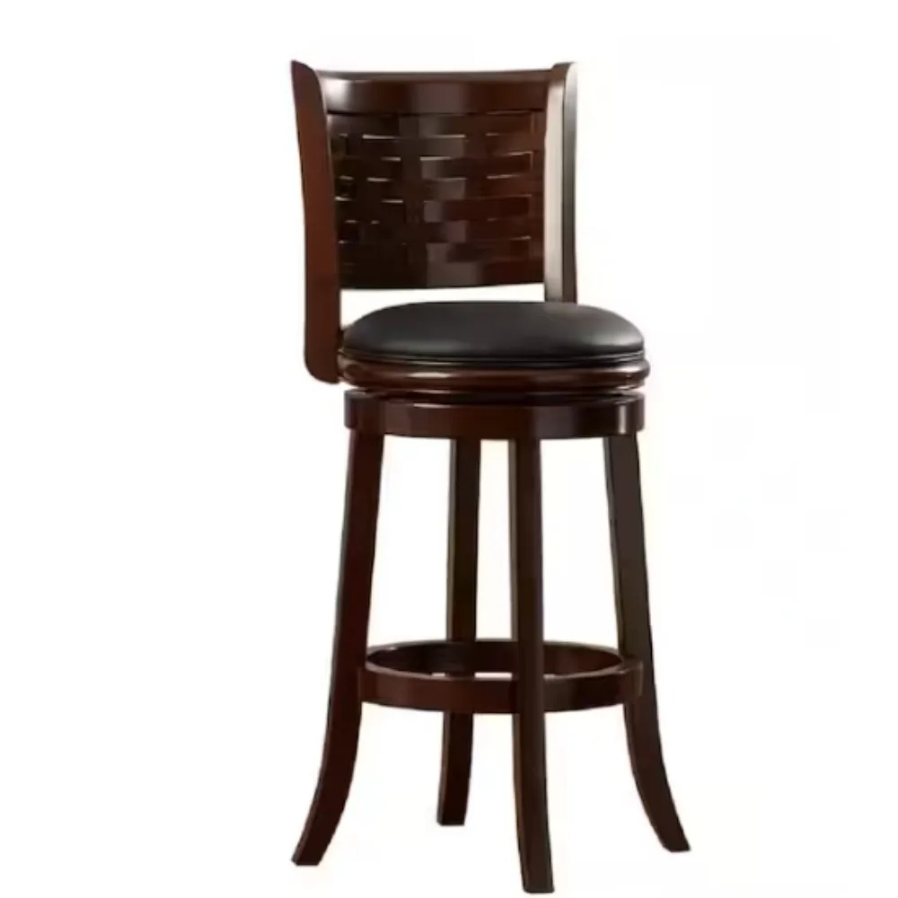 

Bar Height Swivel Stool, 29-Inch, Cappuccino Swivel Cushioned Bar Stool