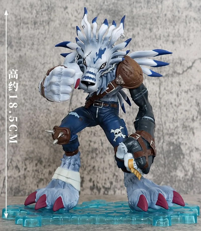 18cm Anime Digital Monster  Garurumon Action figure Toys