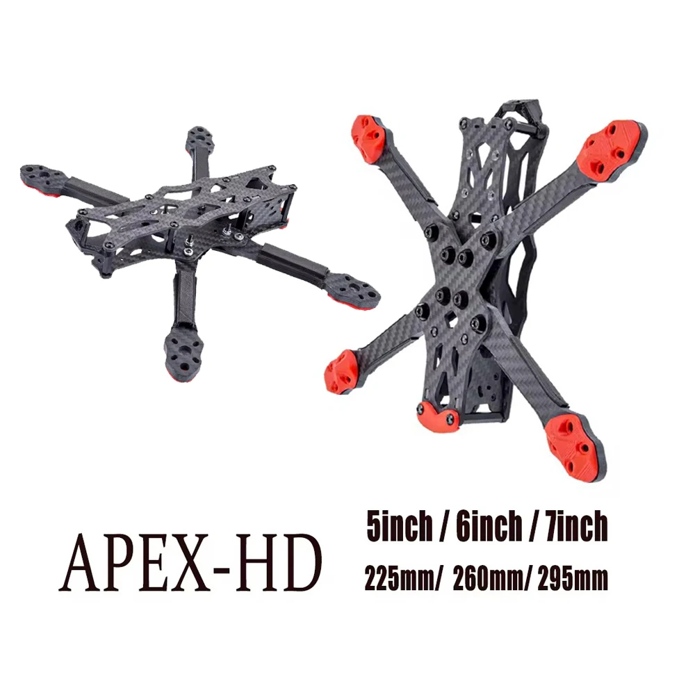 APEX EVO الإطار تيار مستمر/X 5 بوصة 6 بوصة 7 بوصة الإطار ل DJI O4 برو RC سباق الطائرة بدون طيار كوادكوبتر CADDX فيستا القطبية سديم برو RunCam Link