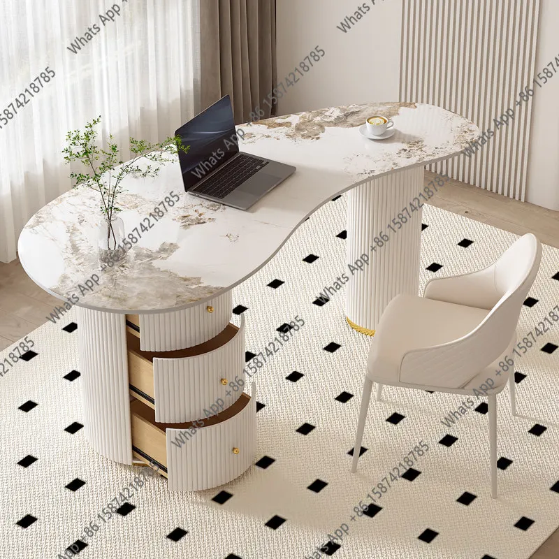 

Creative special-shaped computer desk bedroom desktop corner rock slab desk office desk designer model