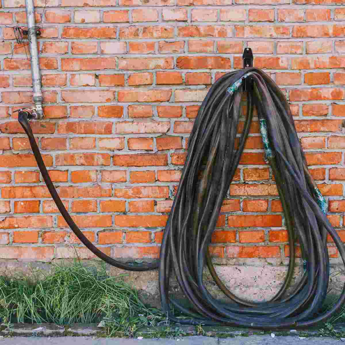 Cabides de roupas pretos suportes resistentes ganchos de metal ferramenta de armazenamento organizador de parede multi-função