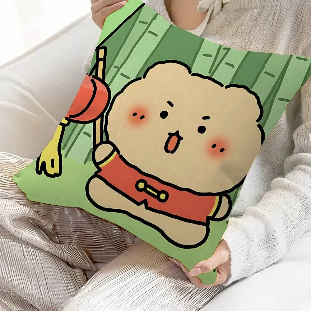 M-Manggom Office Cushion Pillowcase Car Cushion Cover45X45CM Lumbar Pillowcase Sofa Pillowcover