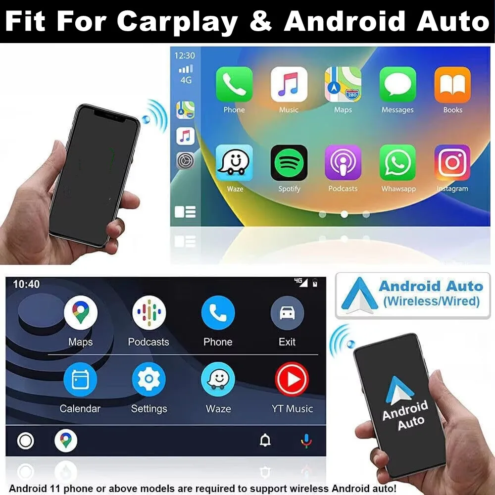 ملاحة سيارة أندرويد 15 مقاس 9 بوصة مدمجة Carplay Android Auto 2 + 64G + كاميرا AHD + ميكروفون لسيارة تويوتا كامري 2000 - 2006