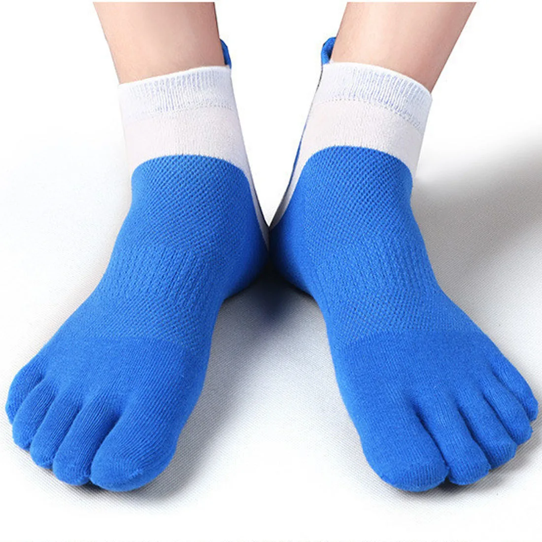 EU 36-45 Cotton Five Finger No Show Socks Mens Sports Breathable Comfortable Shaping Anti Friction Ankle Socks Men\'s With Toes