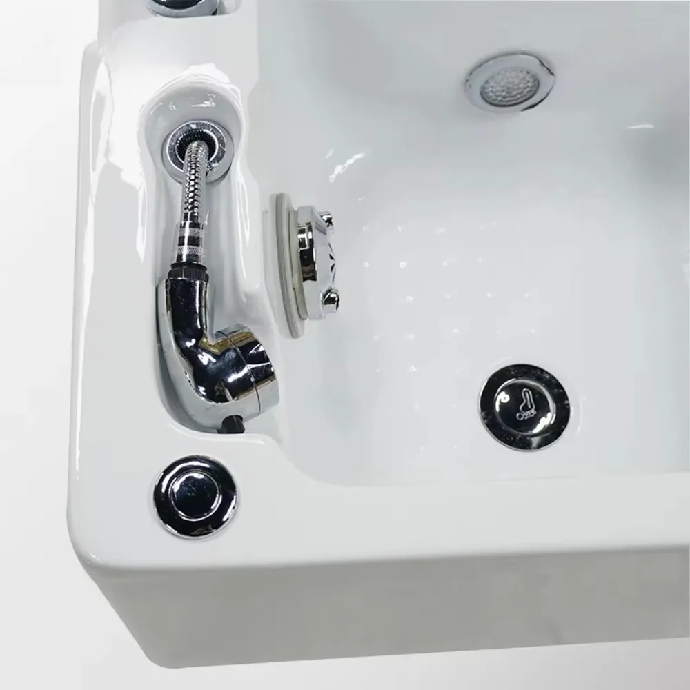 Factory Direct 2026 LX2Beauty Nail Art Spa Foot Sink Salon Electric Jacuzzi Tubular Jet Foot Sink Salon Foot Bath