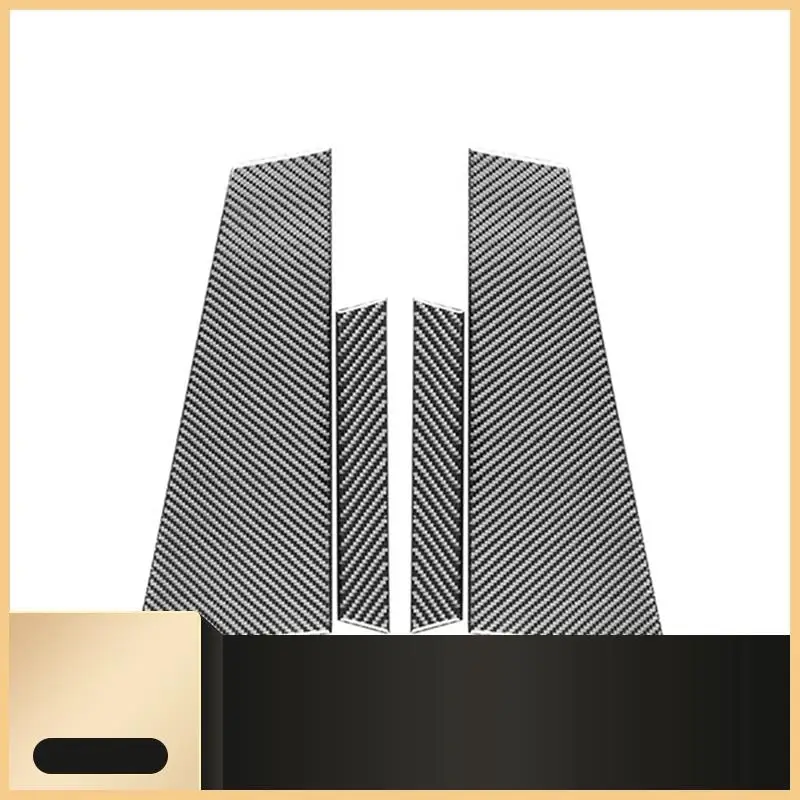 

For Benz CLS Class C219 2004-2009 Carbon Fiber Car Window B Pillar Post Cover Trim Interior Accessories