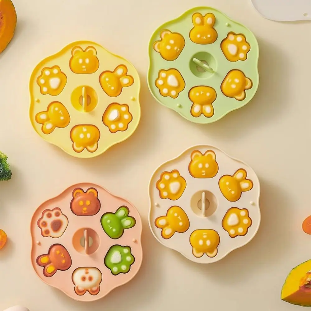 الإبداعية طعام الطفل على البخار قالب الكعكة 190 مللي 6 شبكات سيليكون قالب الكعكة قابلة لإعادة الاستخدام DIY بها بنفسك مساعدة الغذاء الخبز قالب الخبز أداة