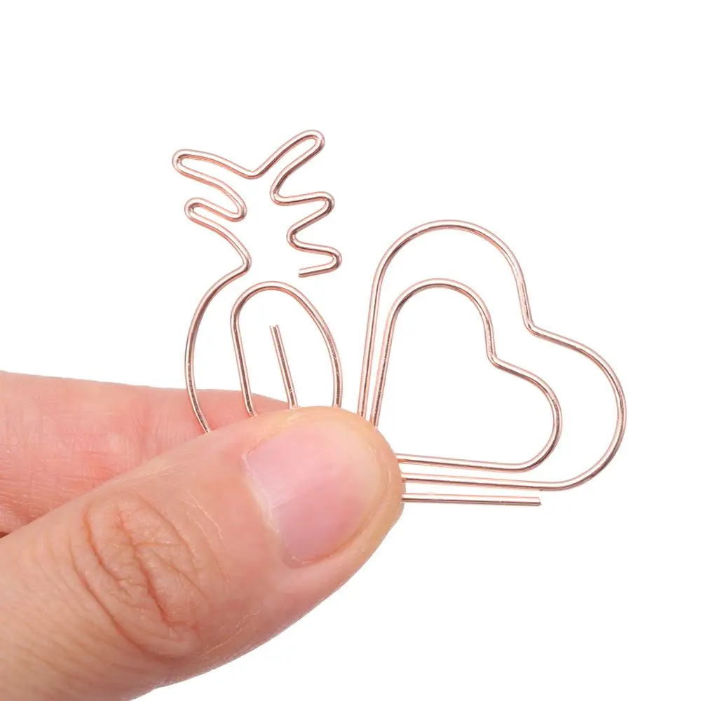 

10Pcs File Diamond Crown Envelope Office Supplies Stationery Bookmark Mini Paper Clip Metal Binder Clips