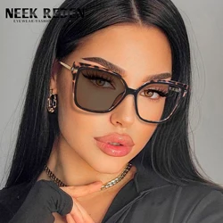 Leopard Large Frame Photochromic Myopia Glasses Women Retro Finished Prescription Nearsighted Eyewear -0.5 -1.5 -2.0 -4.5 To -6.