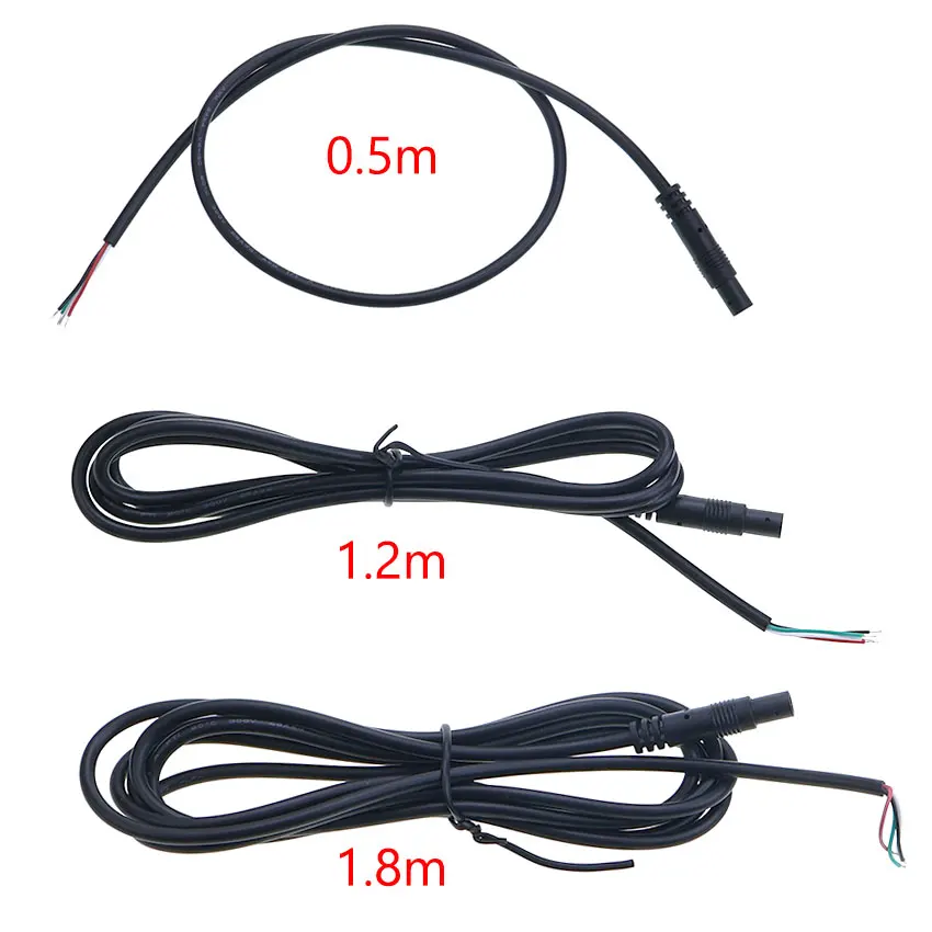 YuXi 4Pin 5Pin 6Pin Core Car Rear View Camera Male Female Connector Extend Cord DIY Extension Cable 0.5m 1.2m 1.8m