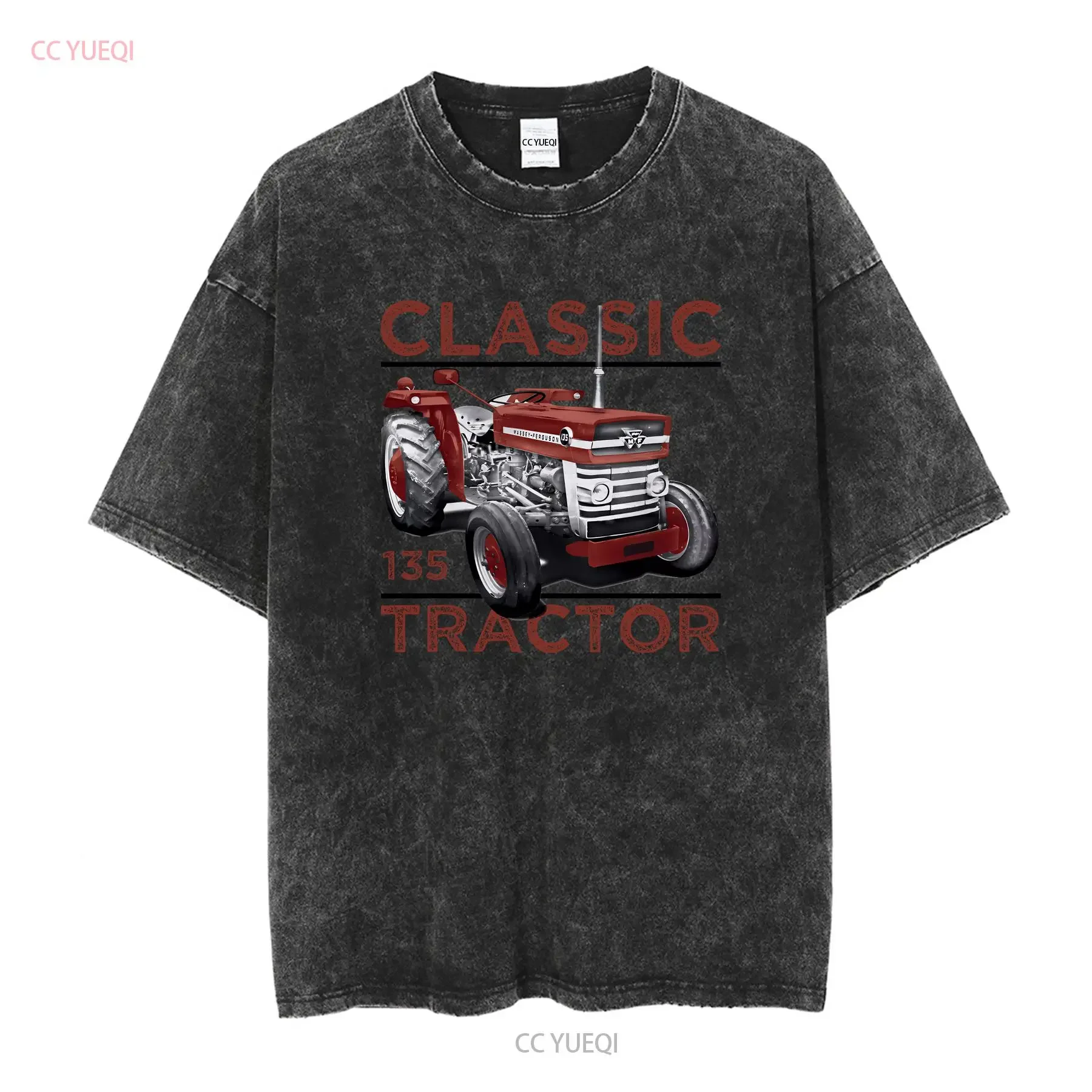 Classic Tractors Massey Ferguson 135 Inspired Retro T Shirt vintage Washed Comfortable graphic streetwear Unisex Breathable