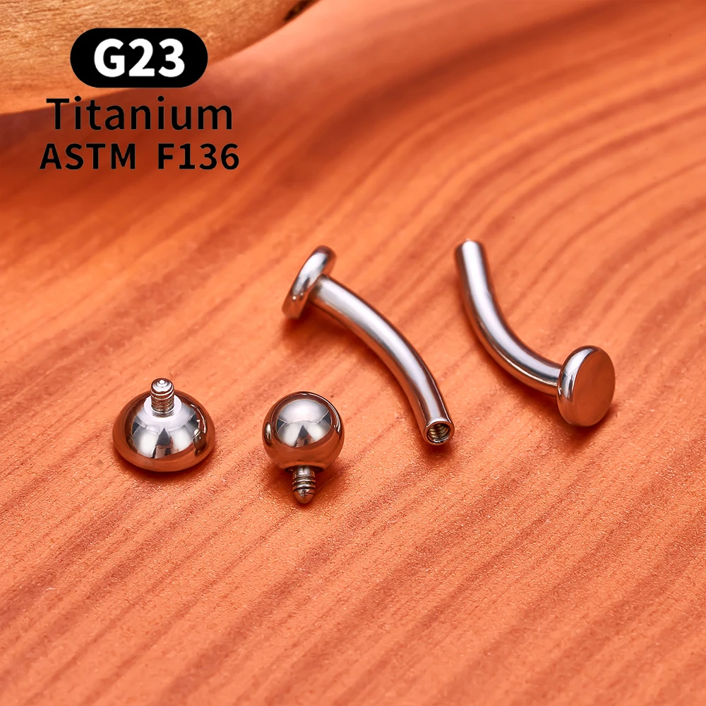 ASTM F136 Titan gebogener Bauchnabelring 14G CZ Faden flache Rückseite Nabelpiercing Langhantel Labret Lippenbolzen Punk Körperschmuck – Detail 11