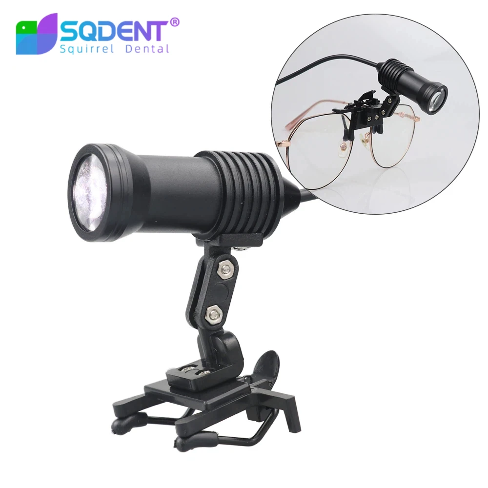5W Headlight Headlamp With Glasses Clip For Dental Loupe Dental Lab Medical Dental Magnifier