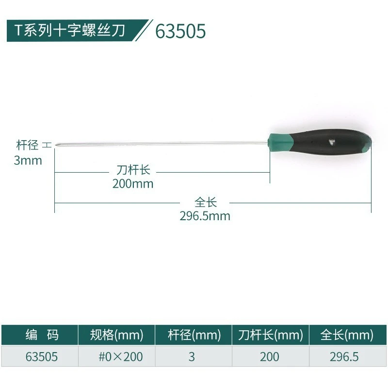 Cross screwdriver T series super hard screwdriver, tool screw