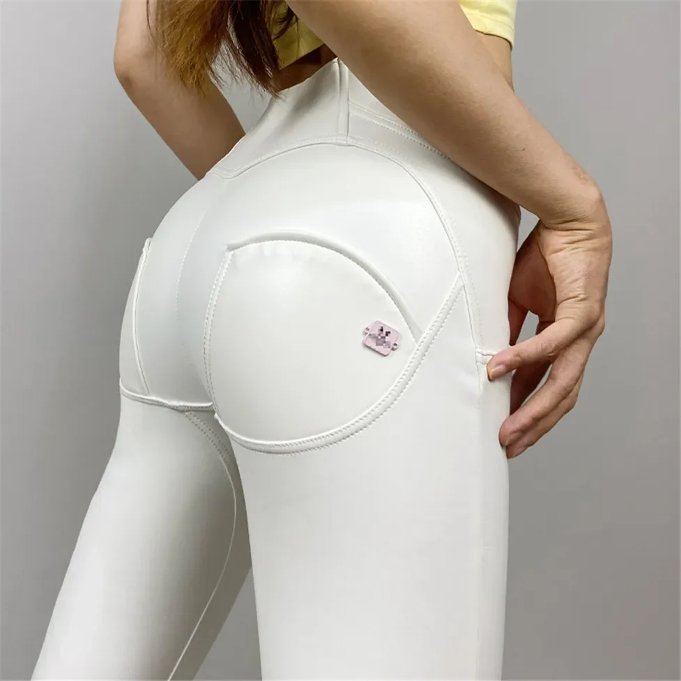 

Shascullfites Pants Faux Leather Four Ways Stretchable High Waisted White Winter Clothes Women Fleece Lined Push Up Pants