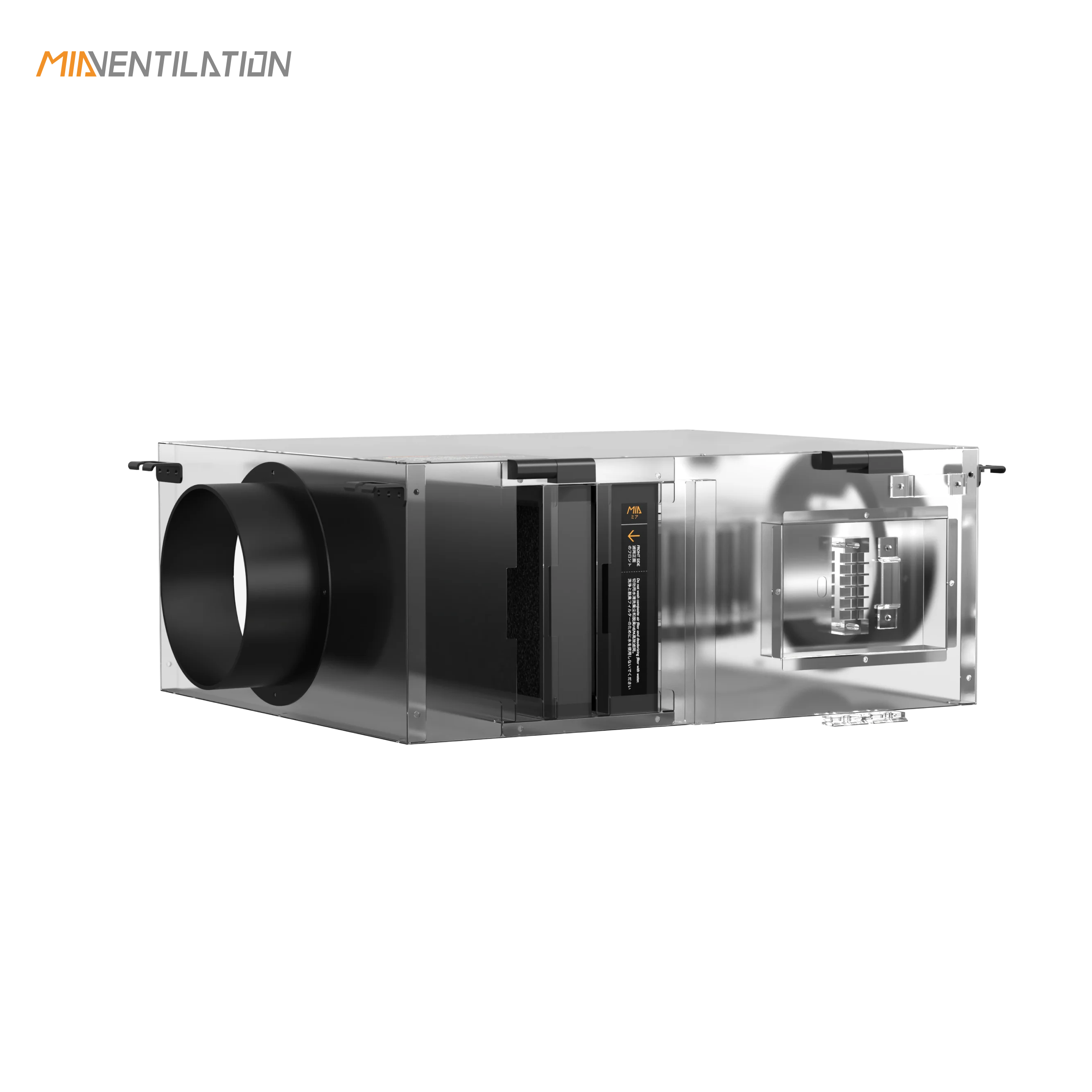 高級マンション向けスマートエアシステム 2500m³/h換気 HEPA H13フィルター搭載、空気質表示＆Tuyaクラウド対応