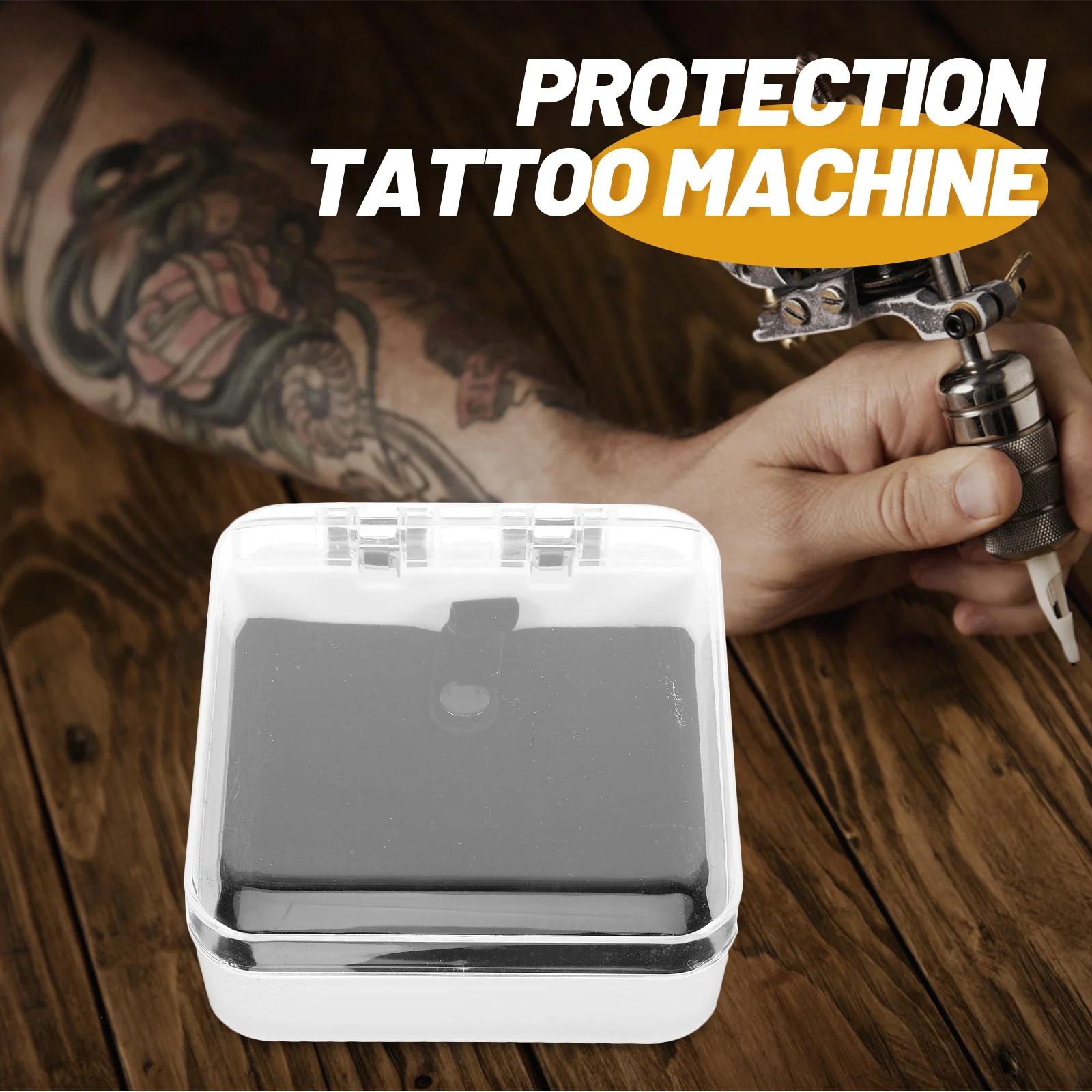 

Stylish Tattoo Storage Box Acrylic Machine Holder for Desk Or Backpack Use Multi-Function Case for Tattooing Supplies