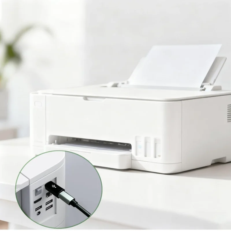 USB B to USB C, Type C Female to USB Printer Male Adapter, Type C to Midi Convert Connector Support Data Sync Compatible