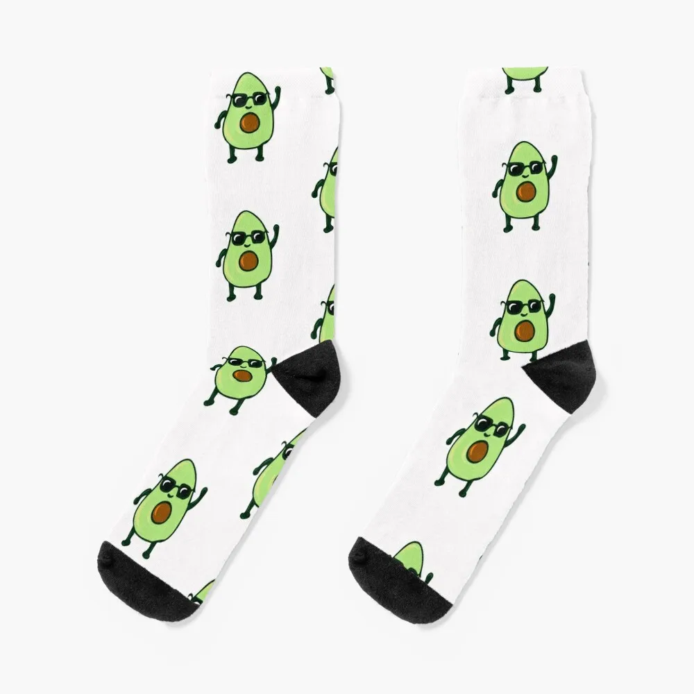 

Avocado dances funny gift idea Socks Wholesale Running kawaii Novelties Male Socks Women's