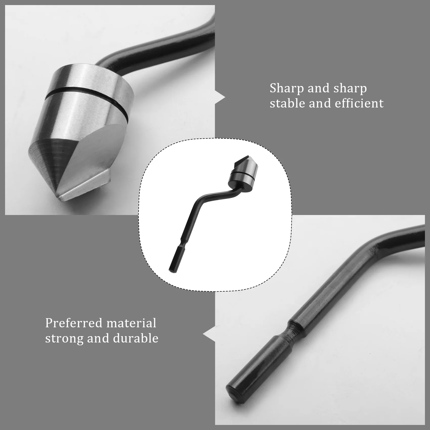 

ABKJ-BC1041 10.4Mm Dia Cranked Countersink Deburring Tool For Metal Plastic