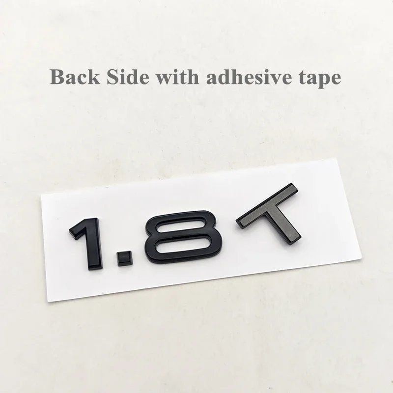 3D ABS Engine 1.8 T Logo 1.8T Badge Car Rear Trunk Sticker 1.8T Emblem for Audi A3 8L A4 B5 B6 B7 TT S3 1.8T Accessories