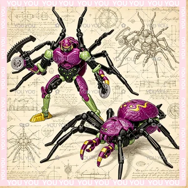 Juguetes Transformables de Hasbro Transformers Legacy Evolution Tarantulas, Figuras de Anime, Robots Coleccionables