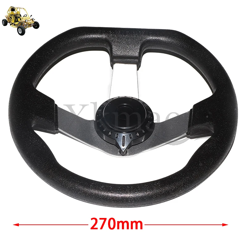 

270mm steering wheel with hood assembly is suitable for electric Chinese kart off-road vehicle ATV UTV four wheeler parts