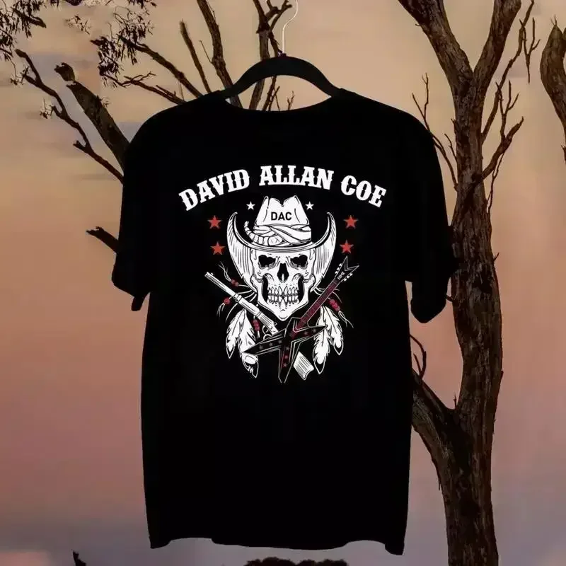 New Vtg David Allan Coe Cotton All Size T Shirt SS86
