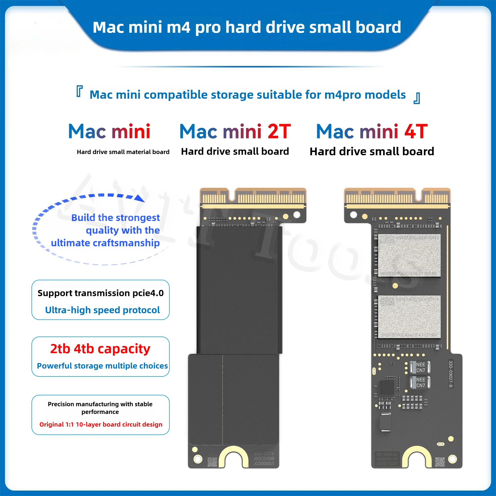 جديد JCID Mac Mini M4 PRO SSD 2 تيرا بايت/4 تيرا بايت قرص صلب داخلي SSD عدة محرك لـ M4PRO SSD قدرة ترقية الذاكرة لتقوم بها بنفسك عدة