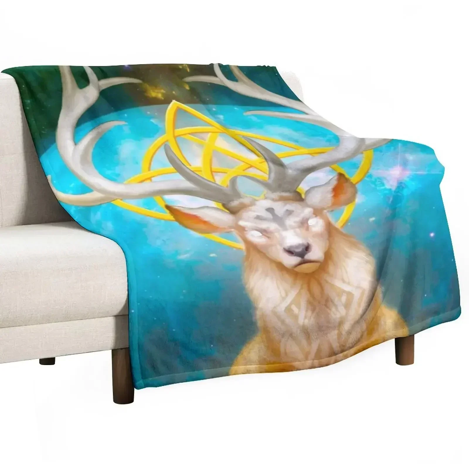 

The White Stag Throw Blanket Blankets For Bed halloween Blankets