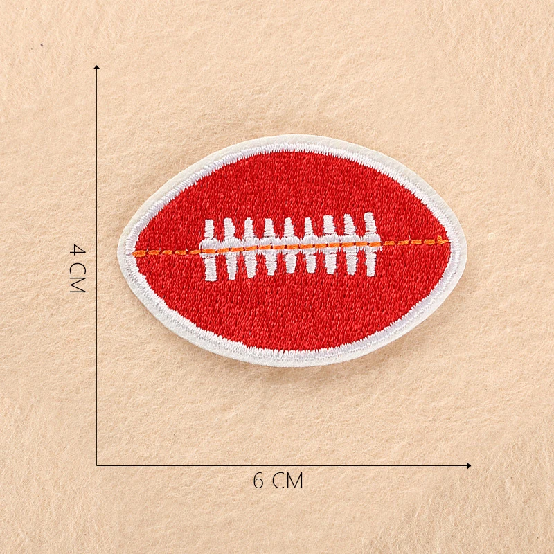 Embroidered Football Patches Iron on Baseball Patches Soccer Stickers Sport Basketball Emblem for Jeans Clothes Backpack Badge