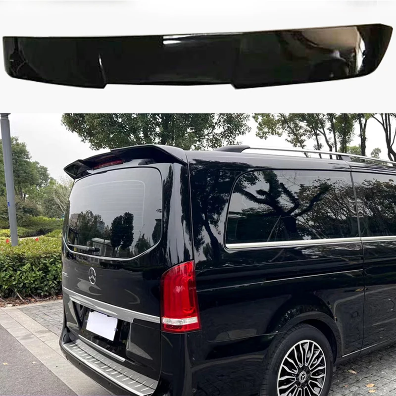 Vito V260L rear spoiler For Mercedes-Benz 2016-2022 Roof Trunk Lid Car Spoilers Wing ABS Glossy Black Exterior Tuning Accessorie