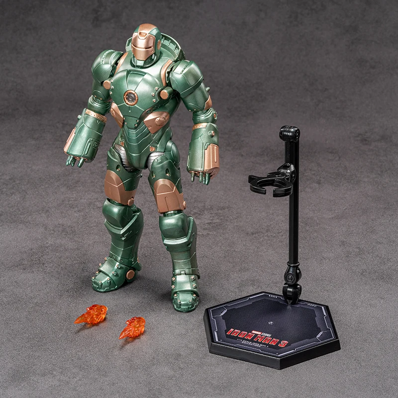 ZDTDS Iron Man Mk37 Hammerhead Tony Stark actiefiguur met beweegbare gewrichten, verzamelmodel, decoratief object voor op het bureau, een cadeau voor volwassen fans.