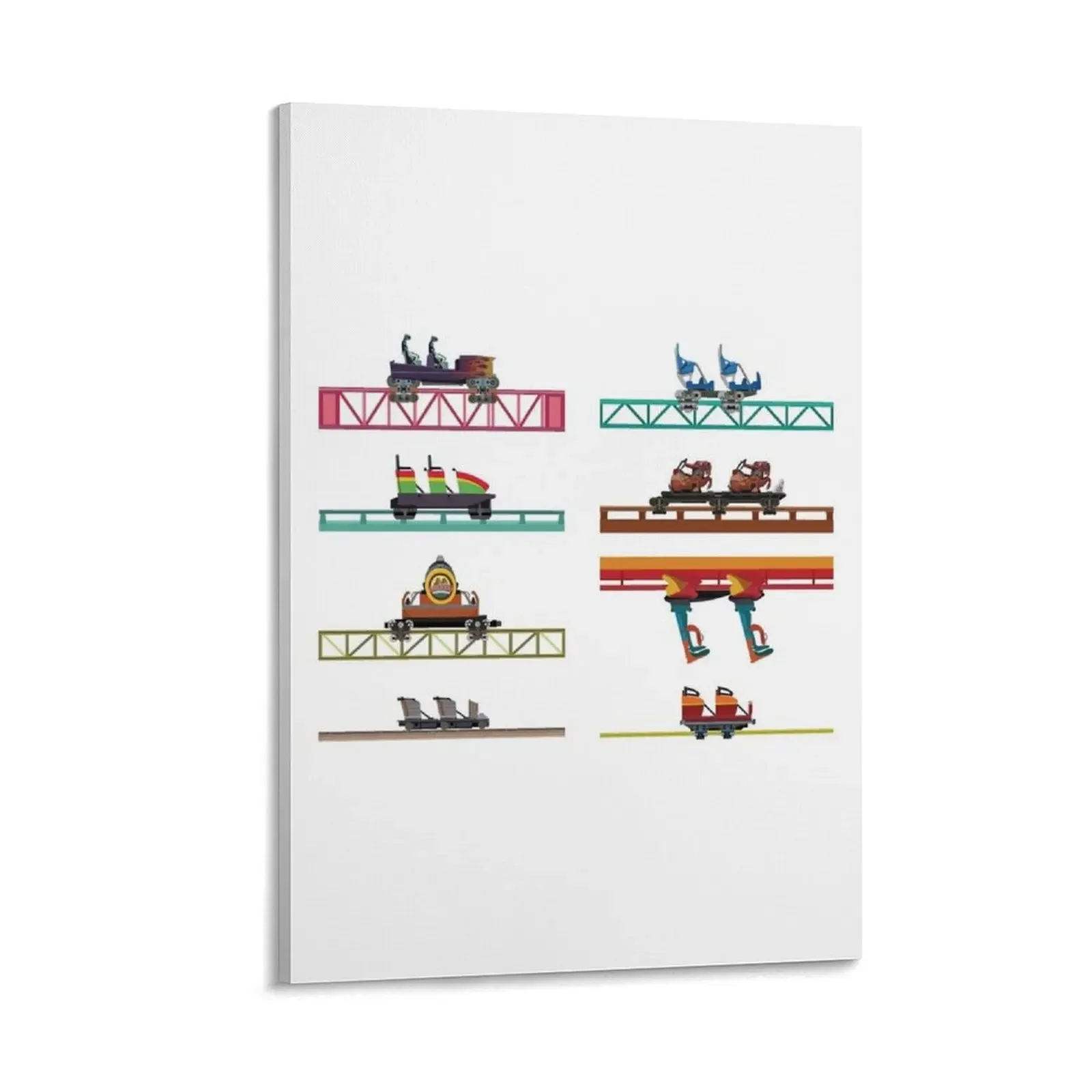 

Knotts Berry Farm Coaster Cars Canvas Painting home decoration accessories anime poster