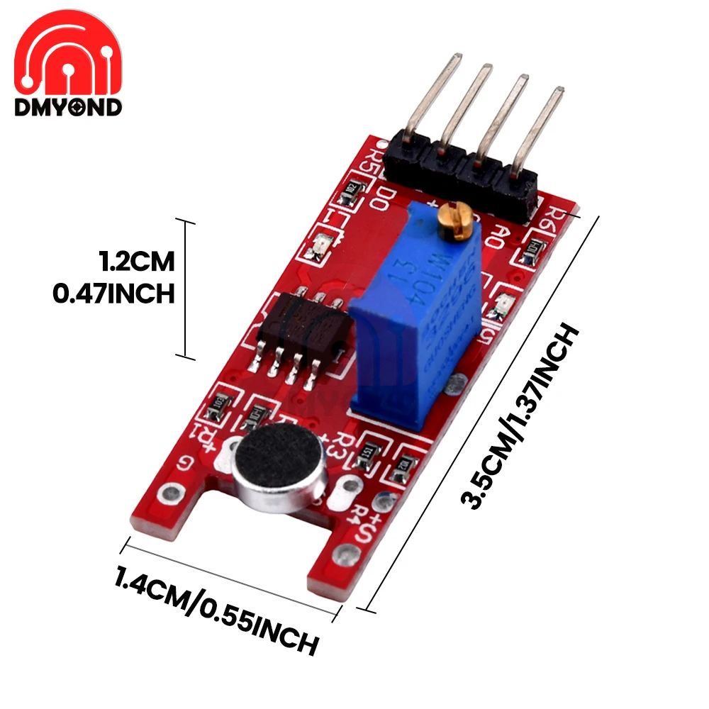 AMPLIFICADOR DE MICRÓFONO profesional, Sensor de sonido, módulo de voz, DC 3V/5V