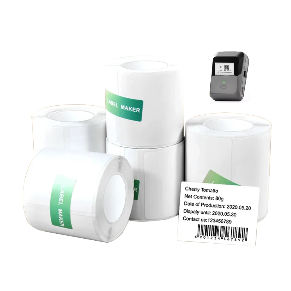 P2 Label Paper sticker paper Waterproof Anti-Oil Tear-Resistant Price Tag Scratch-Resistant Label Paper