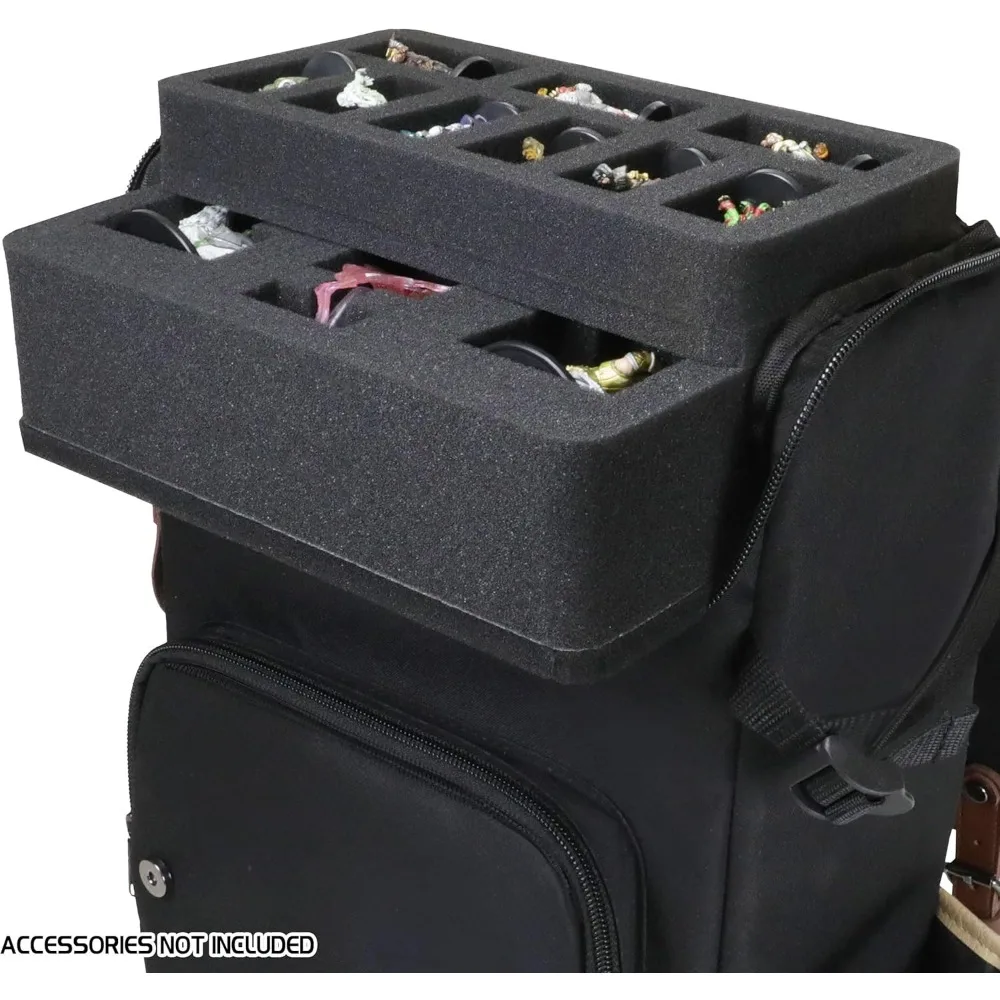 Sac à dos de voyage élégant RPG pour donjons et dragons, peut contenir 4 livres et classeurs, idéal pour les amateurs de DnD