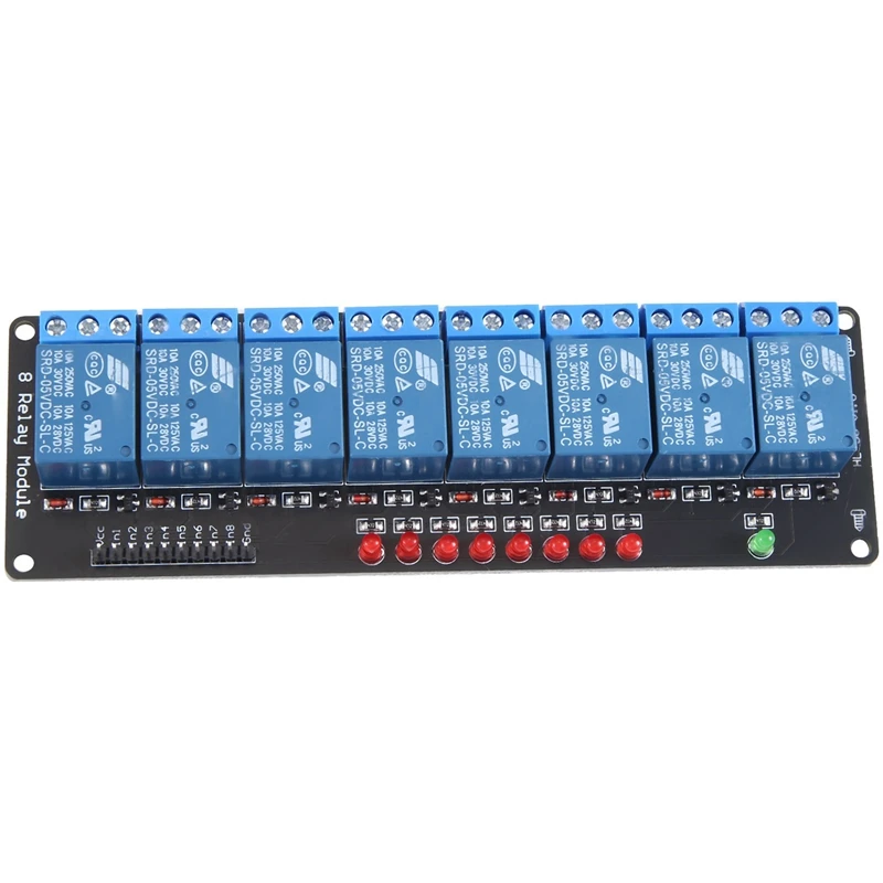 1 Piece 5V Optocoupler Drive Module Eight-Way Relay Control Board Low Level Trigger