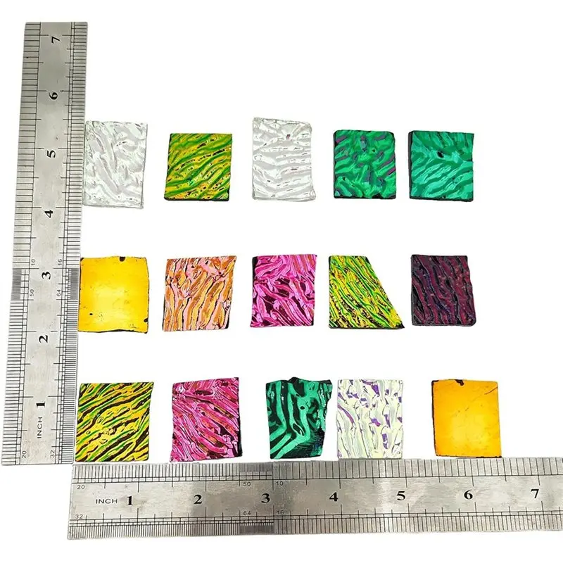 【LAST CHANCE】Dichroic Glass Scrap-3 Bags/84G COE90 For Fusion Glass Fusing Microwave Kiln Oven Glass For Jewelry Crafting Crafts
