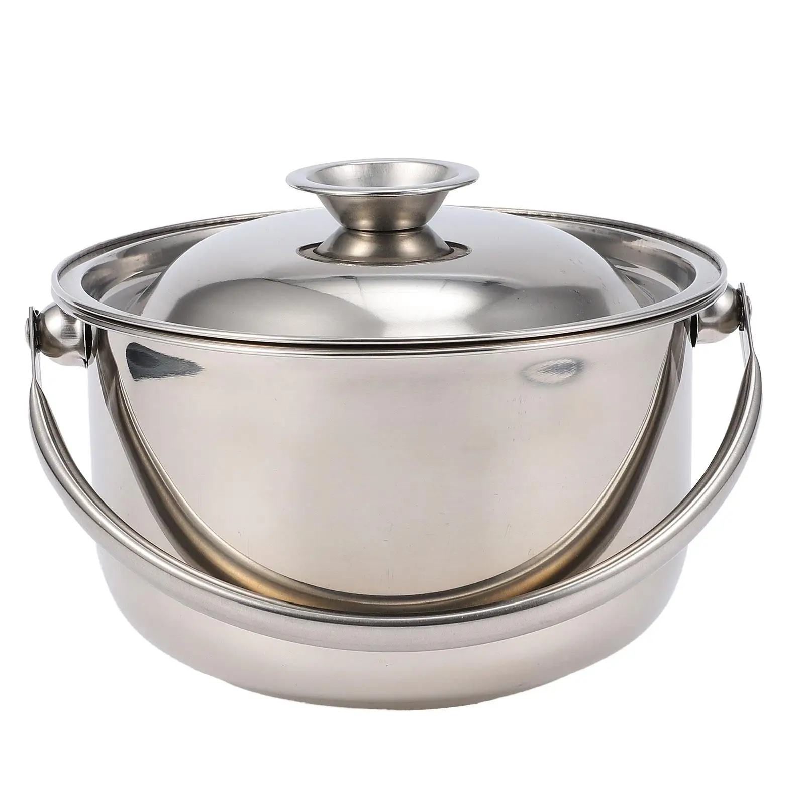 

Stainless Steel Cooking Pot with Lid Multifunctional Stockpot Soup Boiler Non-stick Noodle Pot Kitchen Cookware Premium Material