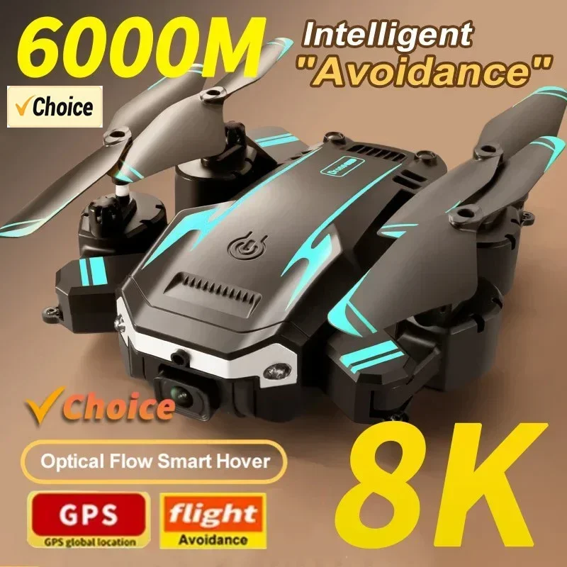 듀얼 카메라 접이식 장애물 회피 브러시리스 쿼드로터, 8K 5G GPS, 전문 HD 360 ° 항공 사진, 5km, G6 드론, 신제품