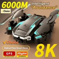 Nuevo G6 Drone 8K 5G GPS profesional HD 360 °   Fotografía aérea Cámara dual Plegable Obstacles Evitación Brushless Quadrotor 5KM