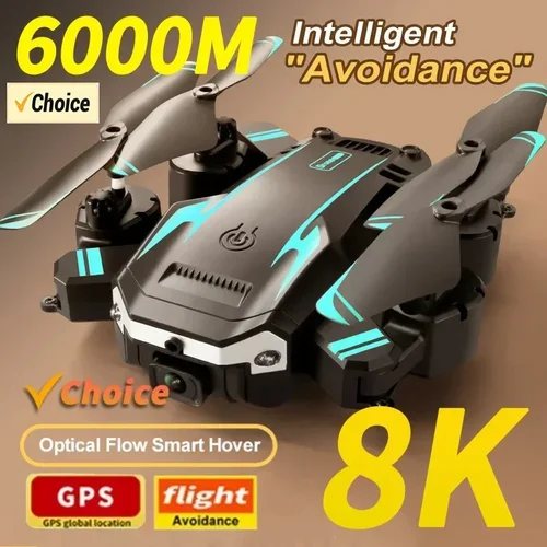Nuevo G6 Drone 8K 5G GPS profesional HD 360 °   Fotografía aérea Cámara dual Plegable Obstacles Evitación Brushless Quadrotor 5KM